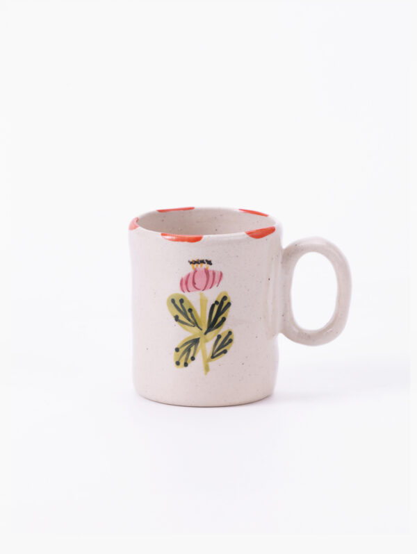 Small Hand-painted Mug, Flower