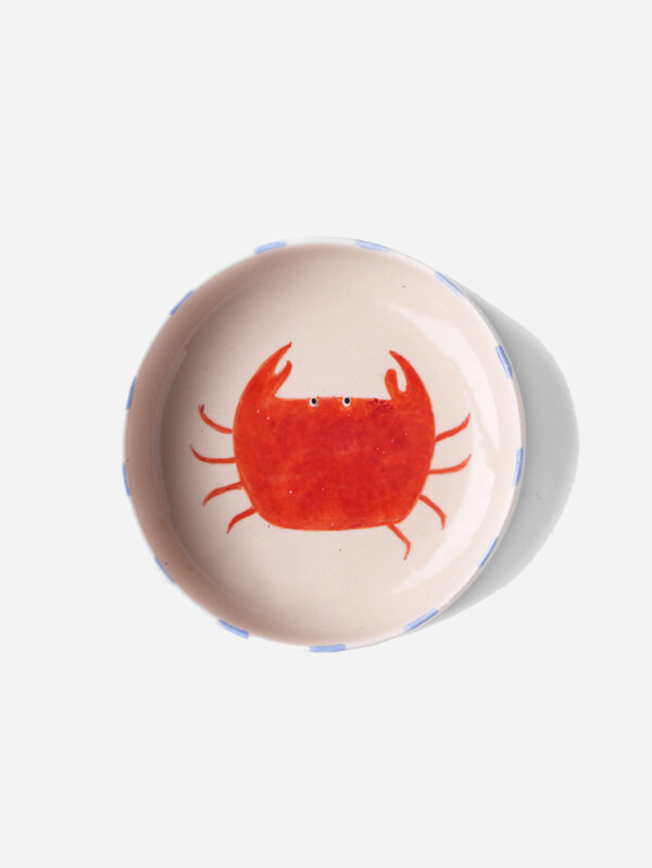 Hand-painted Bowl - Crab - 8"