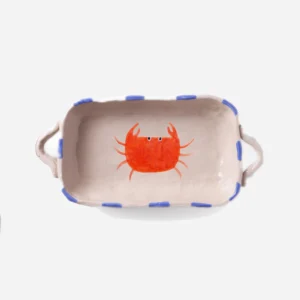 Hand-painted Baker - Crab - Rectangle- 12oz.