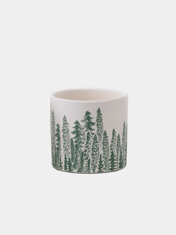 Forest Ceramic Planter - White