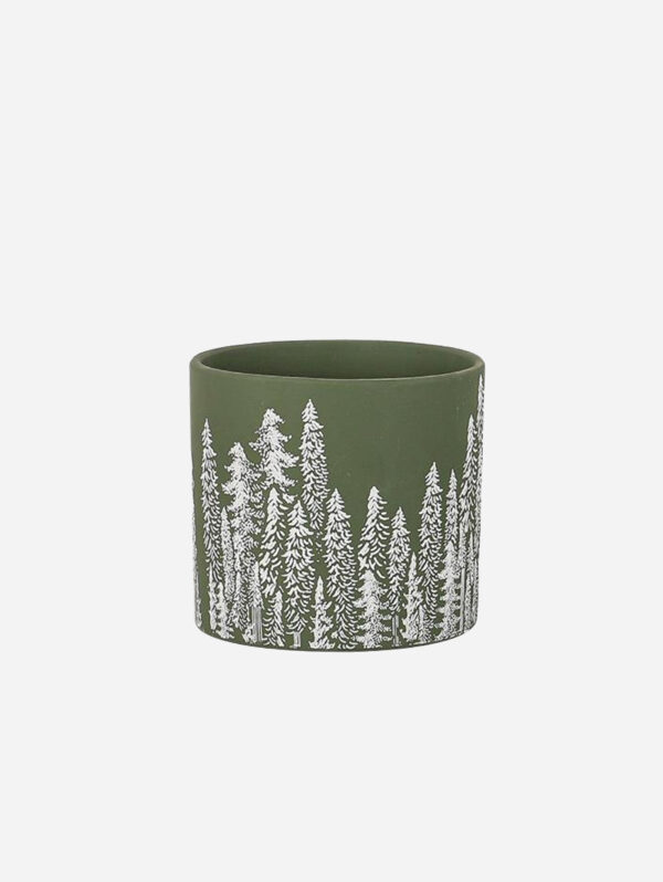 Forest Ceramic Planter - Green