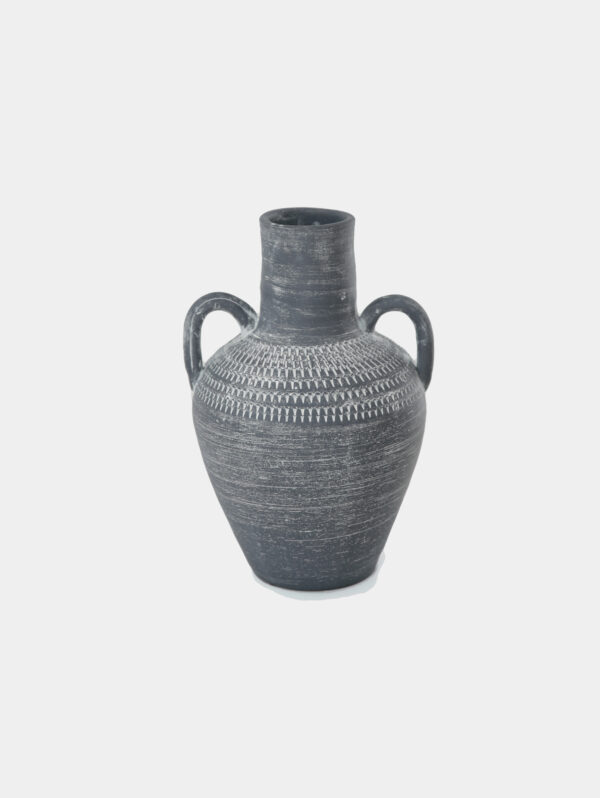 Amphora Vase - Charcoal Grey