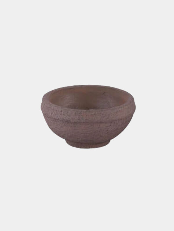 Concrete Mache Bowl - Rustic Brown