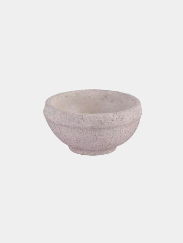 Concrete Mache Bowl - Natural Light Gray