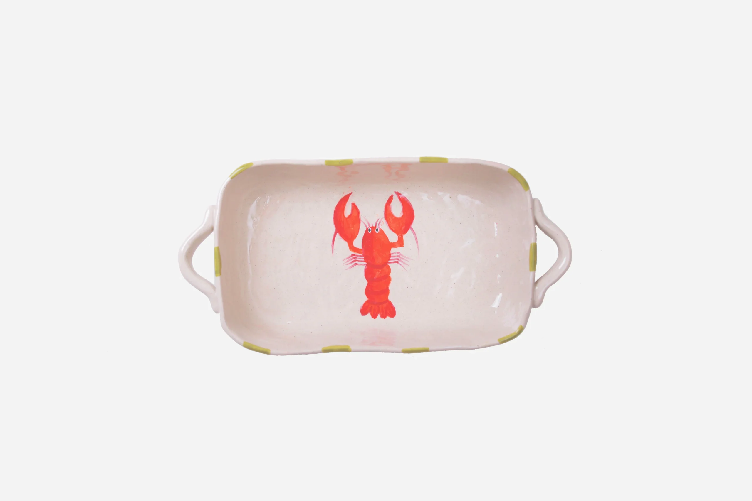 Hand-painted Baker – Lobster – Rectangle- 12oz.