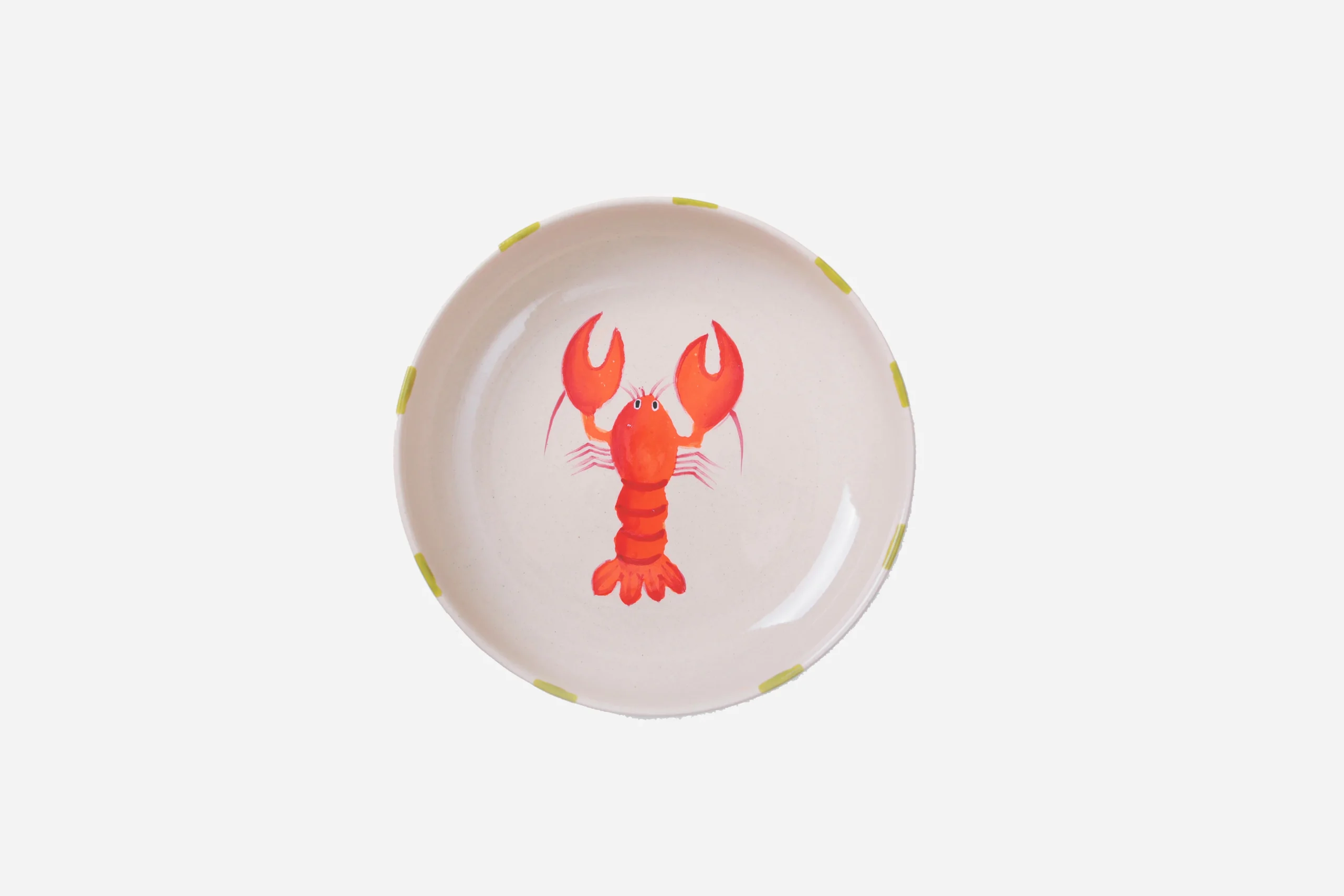 Hand-painted Bowl – Lobster – 8″